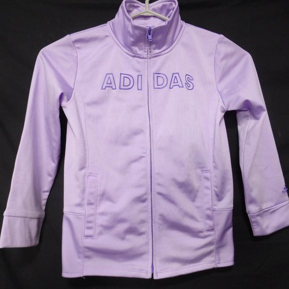 ADIDAS, size 6, lilac zip up jacket *light stain